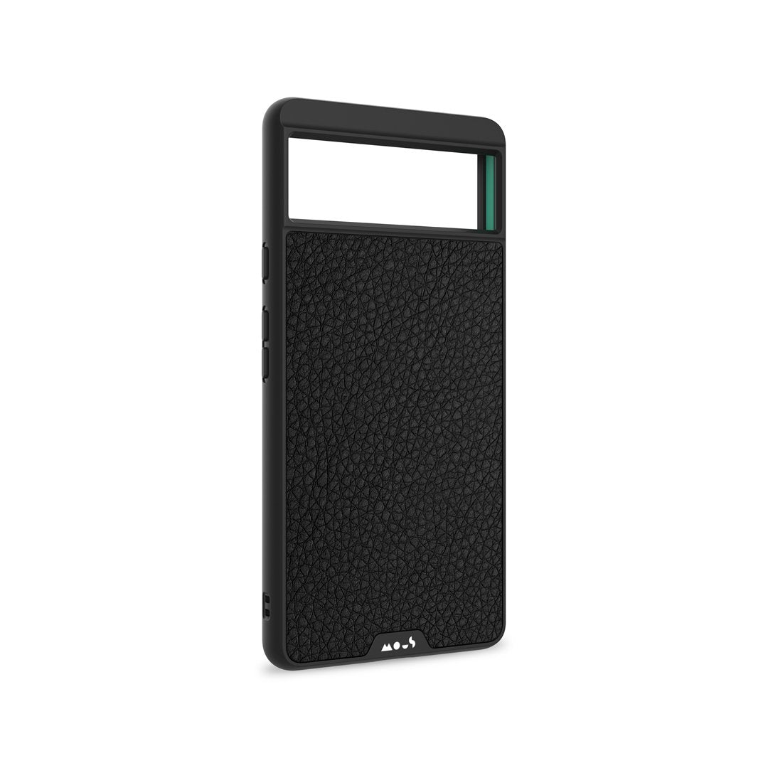 Black Leather Protective Phone Case - Limitless