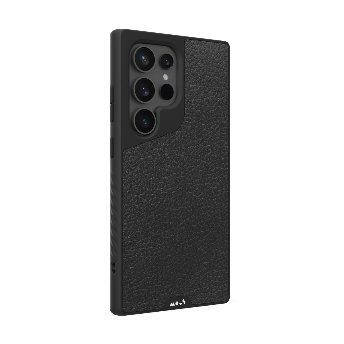 Black Leather Protective Phone Case - Limitless