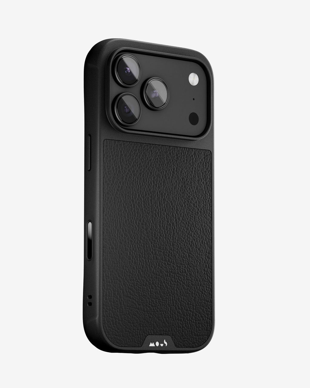Black Leather Protective Phone Case - Limitless