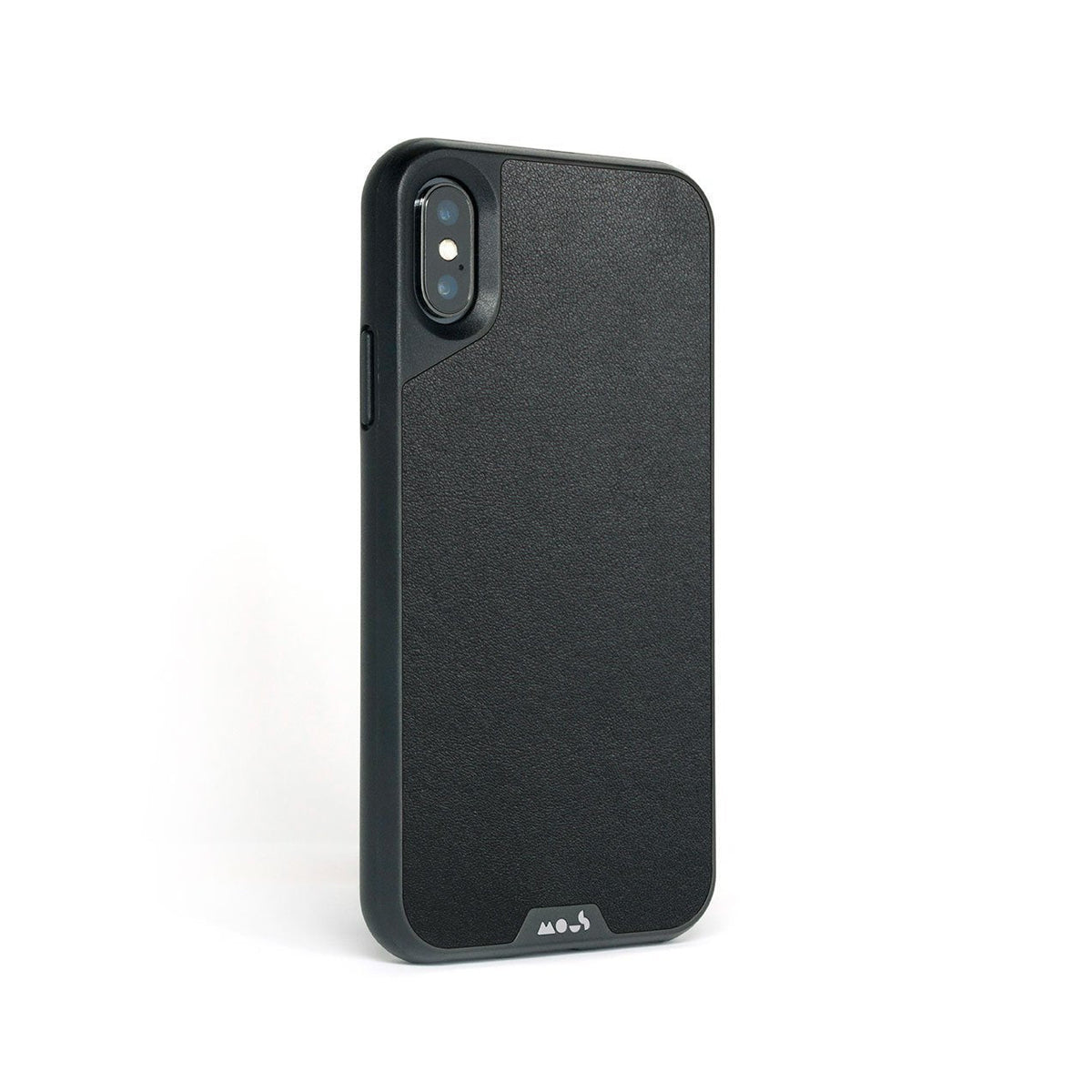 Black Leather Protective Phone Case - Limitless
