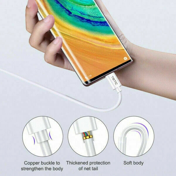 USB-C to USB C Type-C Fast Charging Data SYNC Charger Cable Cord 3/6/10FT lot