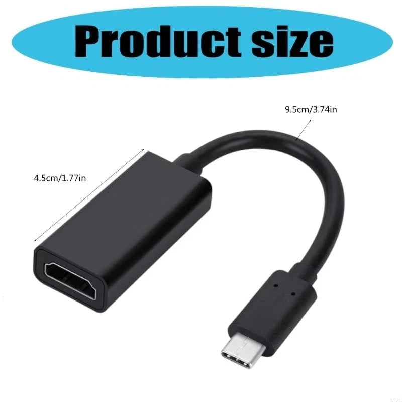 USB-C Type C To HDMI Adapter USB3.1 Cable For MHL Android Phone Tablet Black LOT