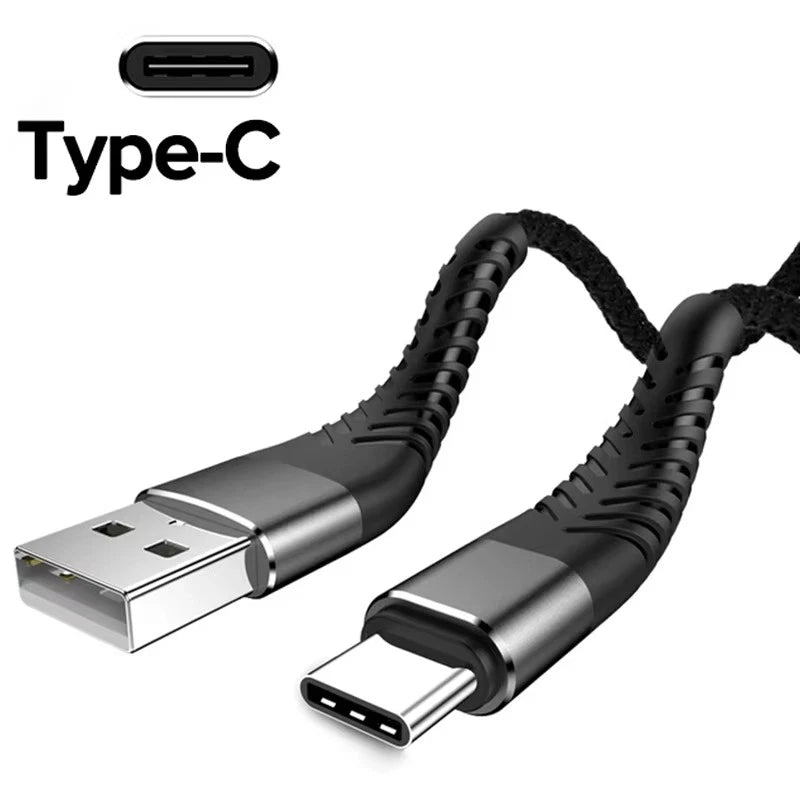 Braided USB to Type-C Fast Charging Data SYNC Charger Cable Cord 3/6/10FT LOT