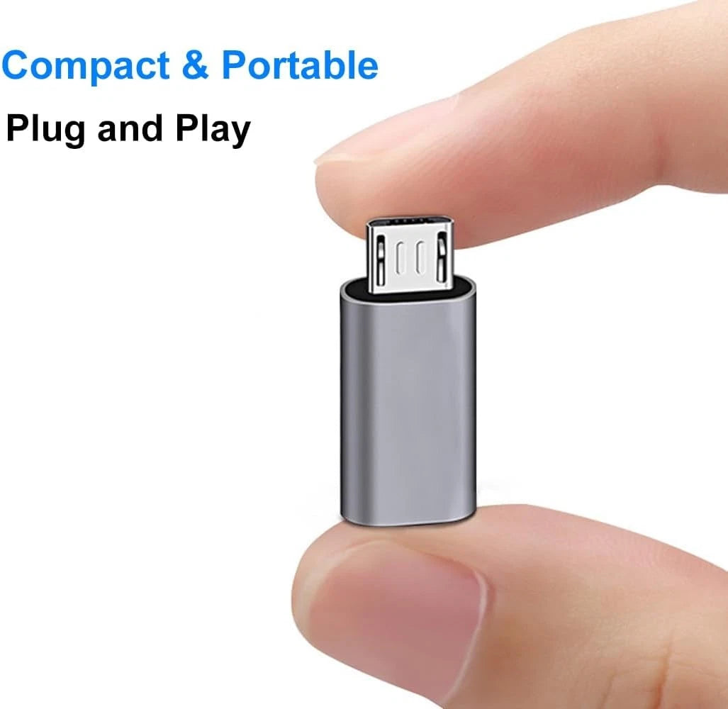 200x Type C Female to Micro USB Male Port Converter Charge Data Sync Adapter Lot