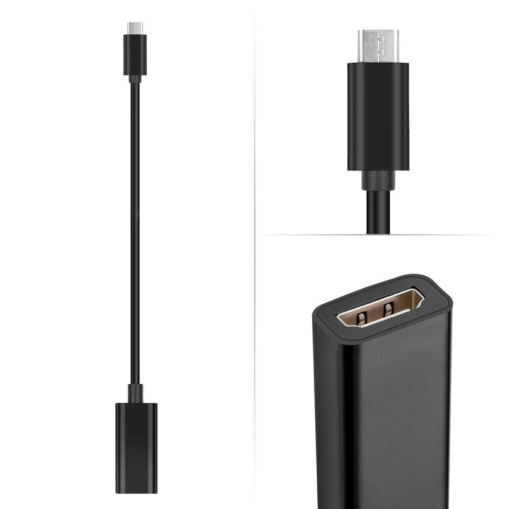 USB-C Type C To HDMI Adapter USB3.1 Cable For MHL Android Phone Tablet Black LOT