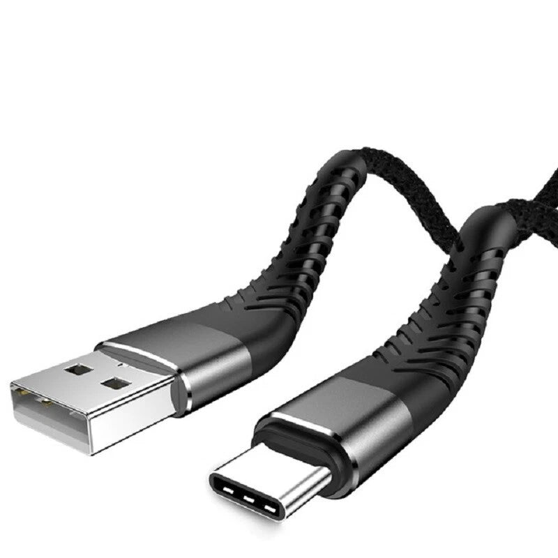 Heavy Duty Braided USB C Type-C Fast Charging Data Sync Charger lot Long Cord