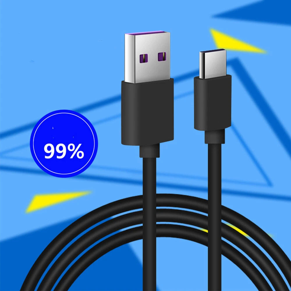 USB Type C Data Cable 5A Fast Charging USB-A to USB-C Charger lot Cord For Phone