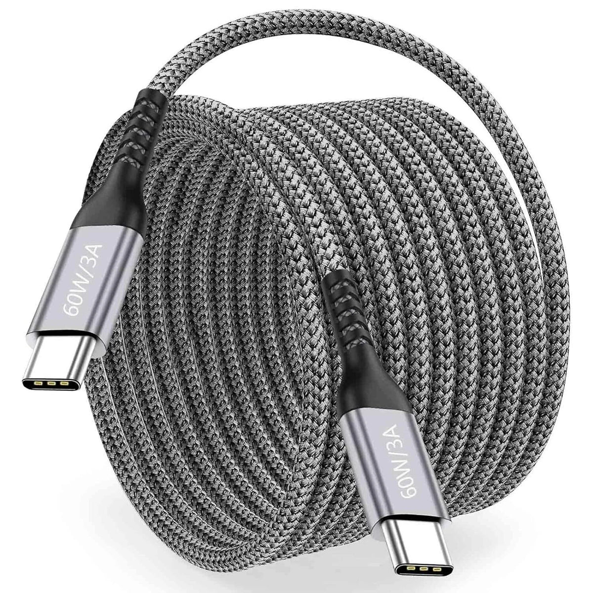 120w Super Fast USB Type-C Charging Braid Phone Charger Lead with Display LOT