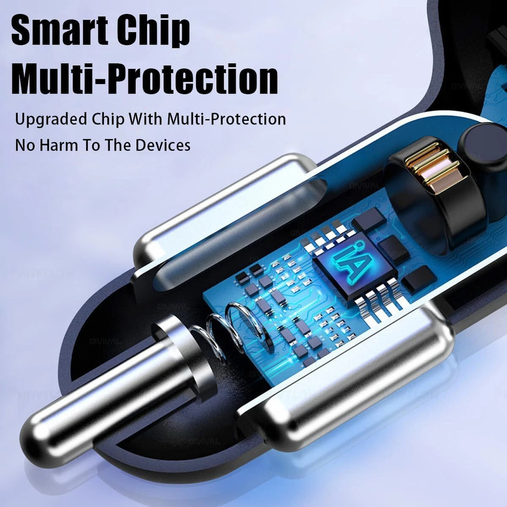 4 USB Port Super Fast Car Charger Adapter for iPhone Samsung Android Phone LOT
