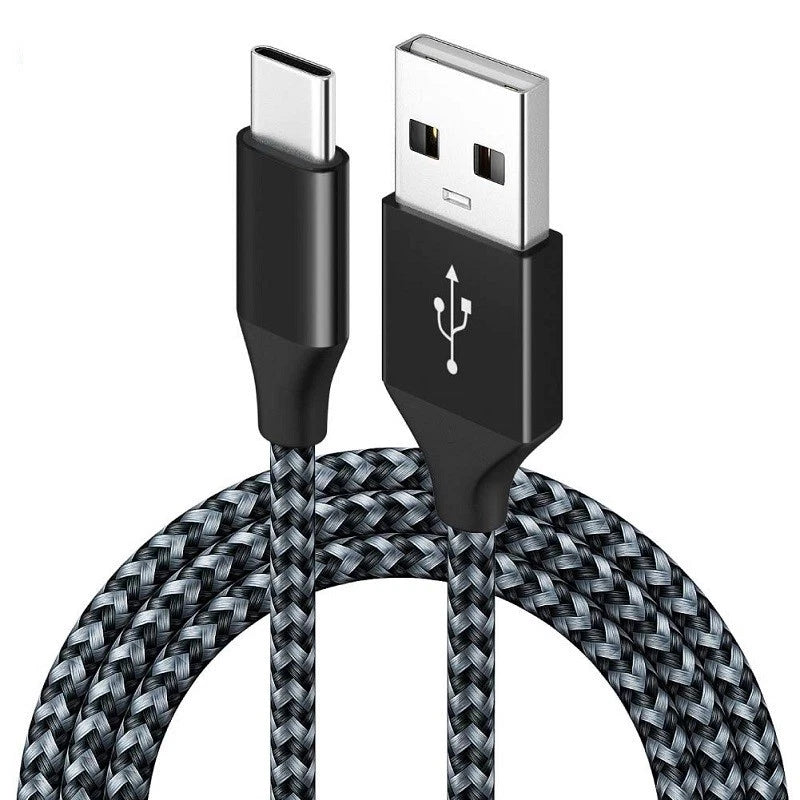 3-Pack Braided USB C Type-C Fast Charging Data SYNC Charger Cable Cord 3/6/10FT