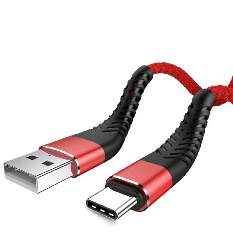 Heavy Duty Braided USB C Type-C Fast Charging Data Sync Charger lot Long Cord