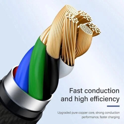 Braided Fast Charger Cable Heavy Duty USB lot Cord Fit iPhone 14 13 12 11 X XR 8