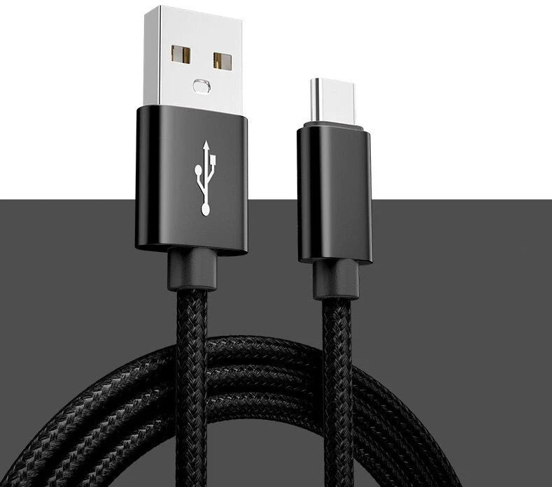 Braided USB to Type-C Fast Charging Data SYNC Charger Cable Cord 3/6/10FT LOT