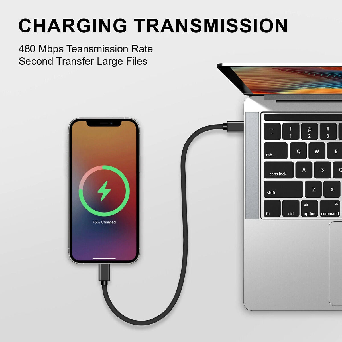 USB-C to USB C Type-C Fast Charging Data SYNC Charger Cable Cord 3/6/10FT lot